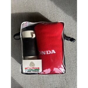 Vintage Honda Faribo Crestline Pure Wool Blanket Kit 50x60 +